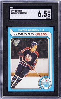 1979-80 Topps #18 Wayne Gretzky Rookie Card - SGC EX-NM+ 6.5